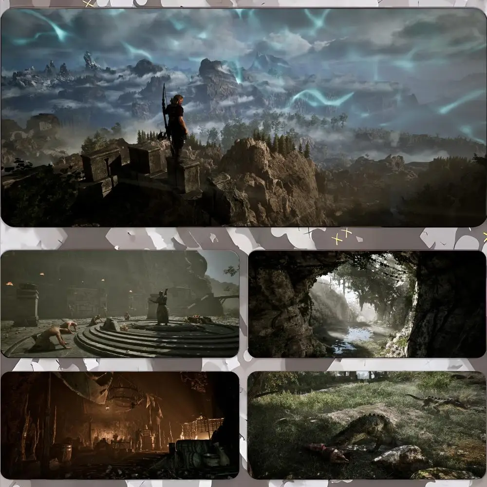Gothic 1 Remake Mouse Pad Gamer Keyboard Mat Pads Gaming Desk Protector Laptops Large Mousepad Cartoon Deskmat