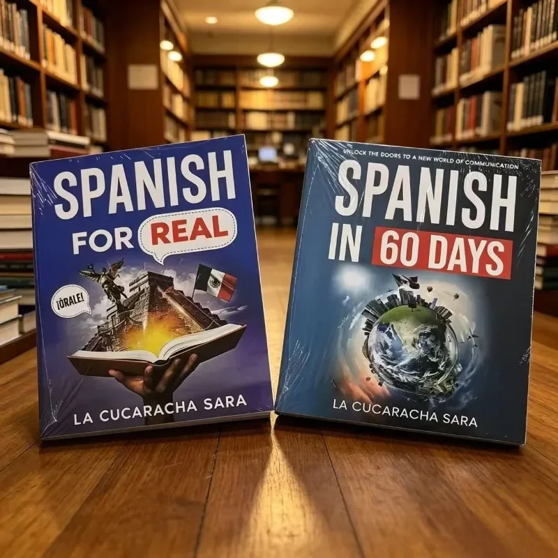Spanish Learning Books Spanish in 60 Days & Spanish for Real Beginner Mexican Spanish Self Study Textbook Books
