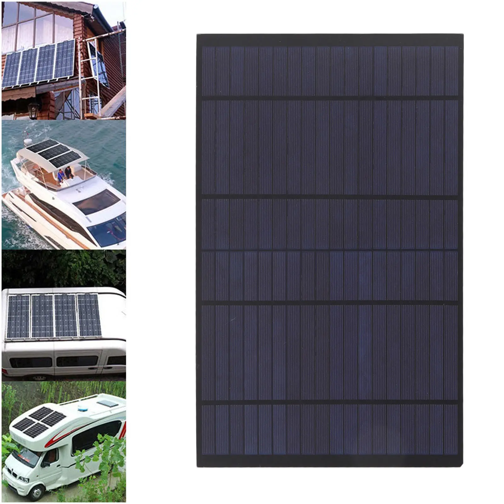 DIY Solar Panel Mini Solar Panel Mini Solar Panel Polysilicon Encapsulated DIY Solar Electric Panel for Solar Lawn Lamps 18V 10W