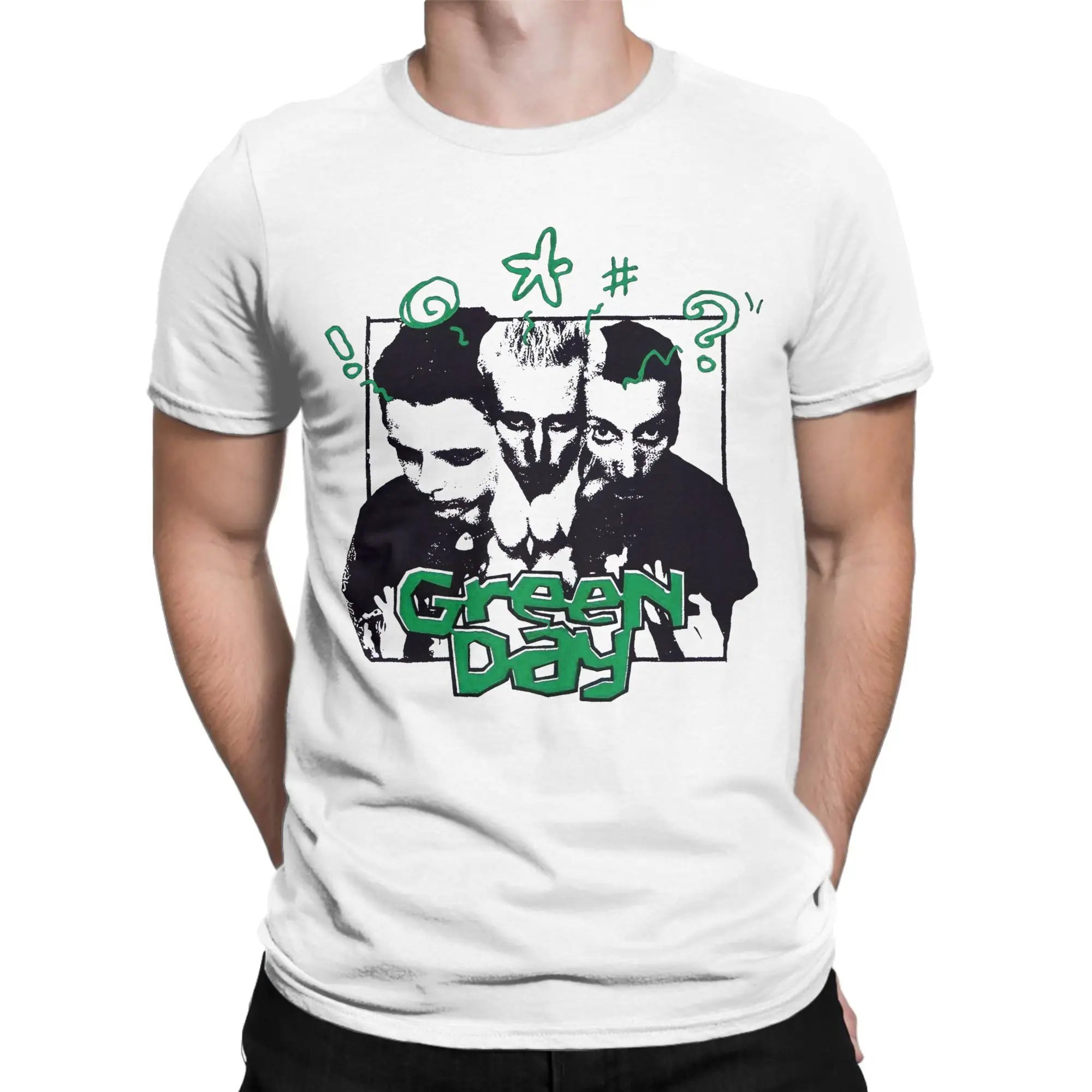 

Men Women Graphic Print green day rock metal band T Shirt Tee 100% Cotton T-shirts Clothing