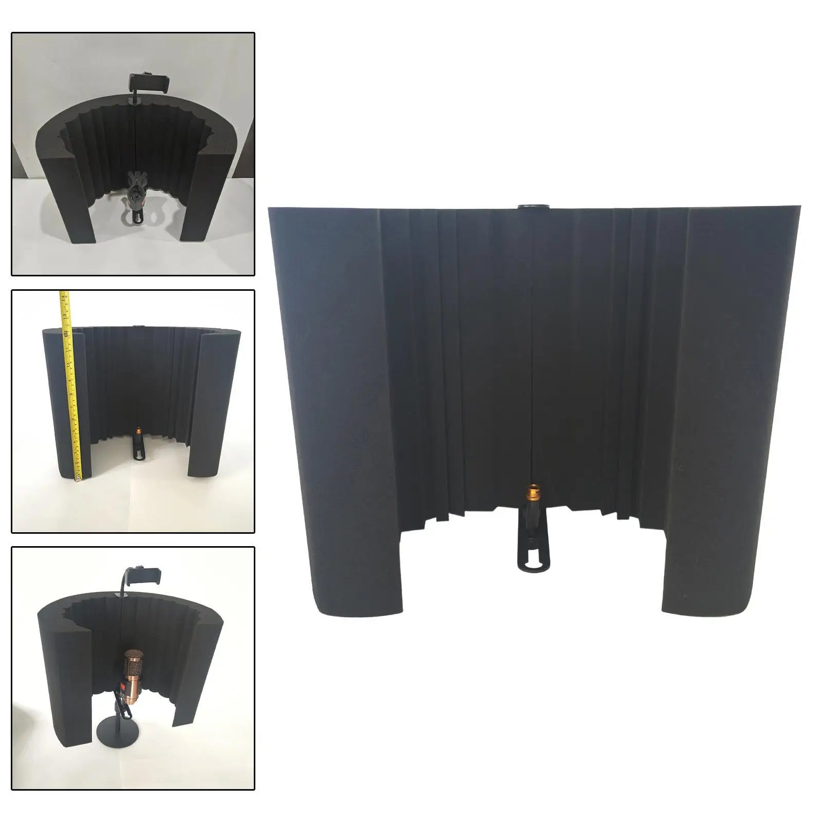 Foldable Microphone Foam Panel Noise Reduction Sponge Sound Absorption Recording Studio Accessory for Vocal Booth view 6