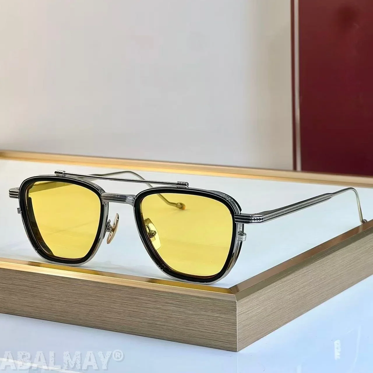 JM 1992 50-22 Top Quality Mens Sunglasses for Women Retro Trend Luxury Acetate Titanium UV400 Designer Sunglasses Frame