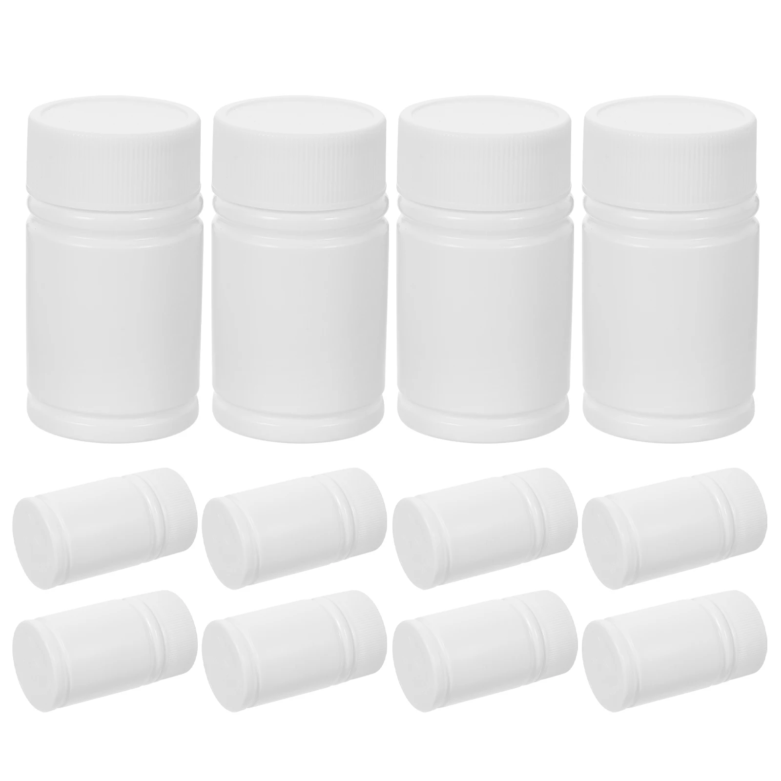 

12pcs HDPE Solid Bottles 20ML Empty Pill Medicine Containers Plastic Packaging Reusable Storage Medication Boxes