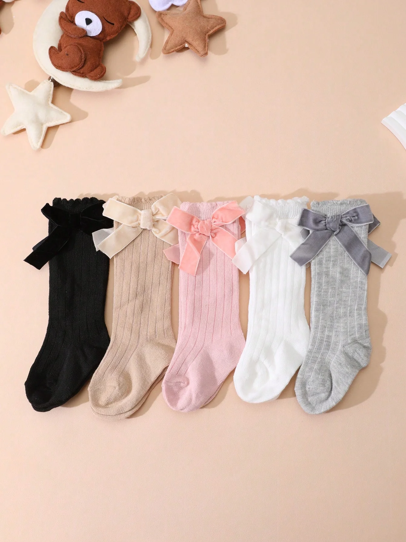 5 Pairs of Kids Knee High Sock - đánh giá và giá Baby Sock Oximeter