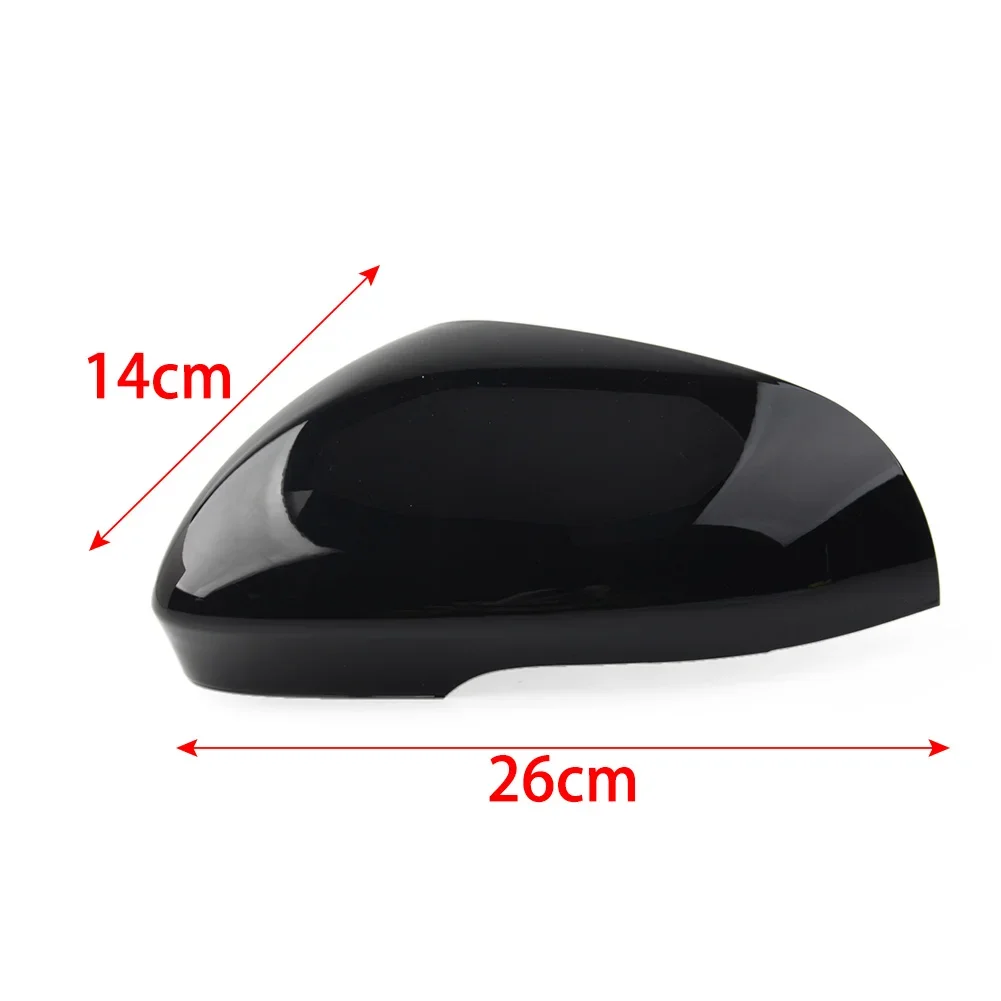 For Jaguar XJ XJR XF XFR XFR-S XK XKR XKR-S I-Pace XE 1 Pair Glossy Black Car Rear Wing Mirror Housing Cover