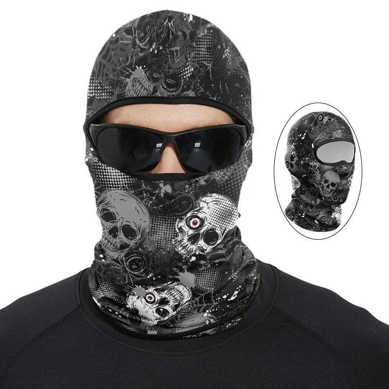 Multifunctional Balaclava Breathable Head Cover Unisex Motorcycle Rider Neck Face Protection Outdoor Elastic Cycling Face Mask