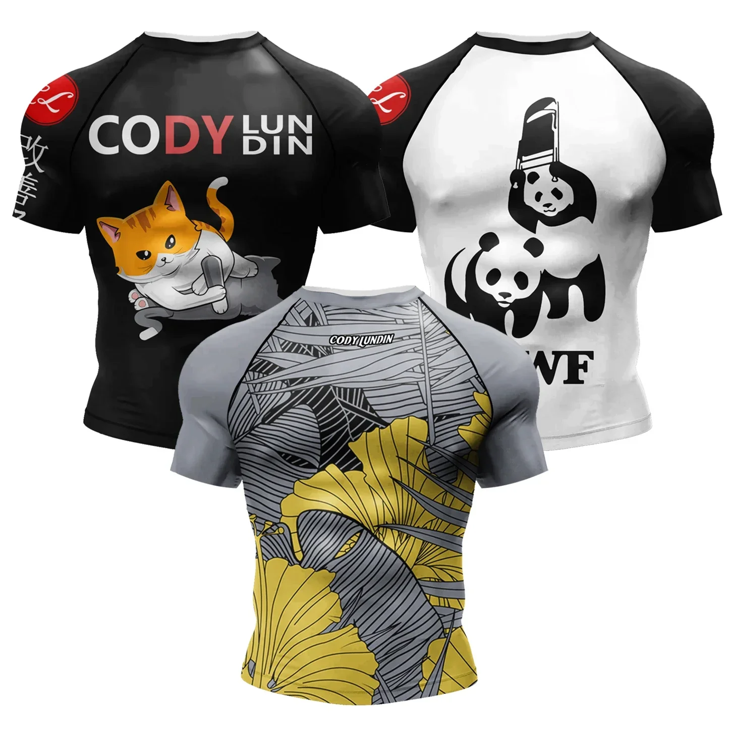 

MMA Rashguard Brazilian Jiu-jitsu High Elasticity 3D Printed Plus Size Men's T-shirt Combat Sports Quick Drying Breathable