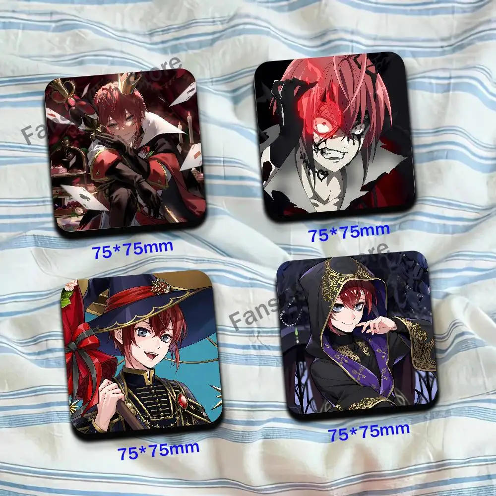 T-Twisted R-Riddle Rosehearts Cute Cartoon Anime Refrigerator Magnets Soft Magnetic Heat Transfer Refrigerator Magnets Gift