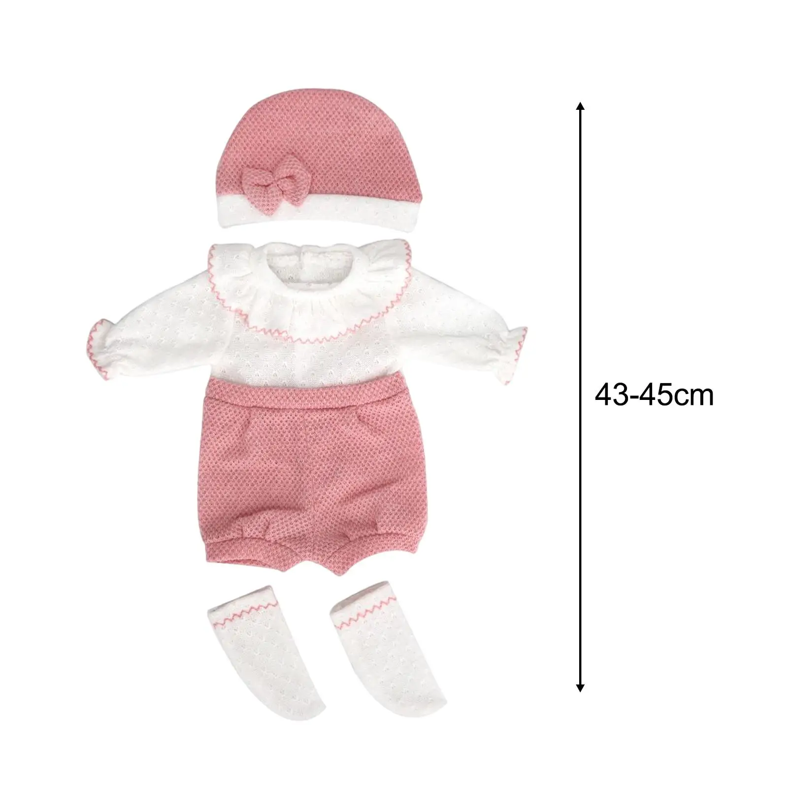 ชุดตุ๊กตาเด็ก 18 นิ้ว เสื้อผ้าลำลอง น่ารัก ลายการ์ตูน สำหรับของเล่นและของขวัญ