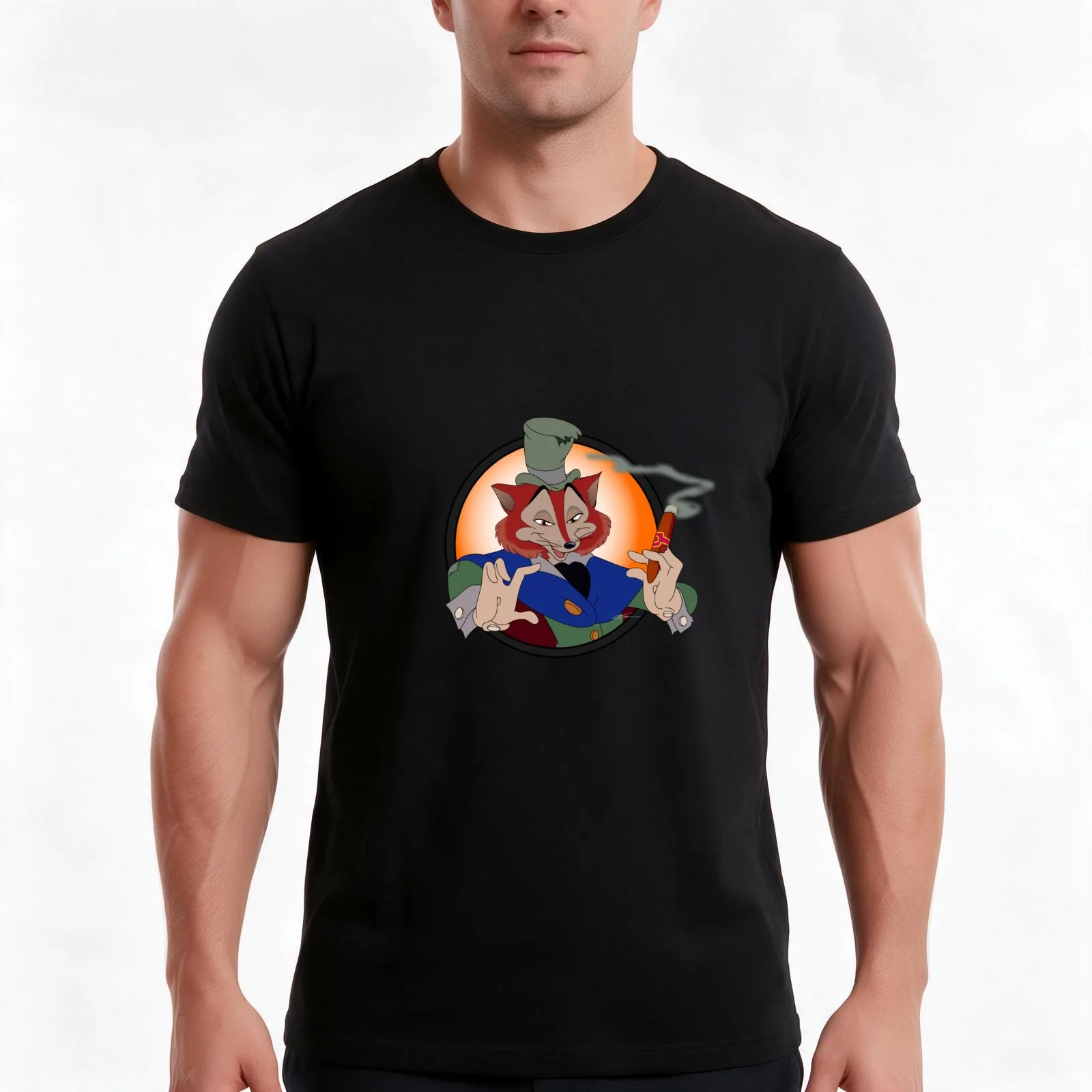 Loop Honest John T-Shirt, Summer Casual Cotton Tee, Oversized Streetwear Tops, Vintage Graphic Print, Loose Fit Short Sleeve