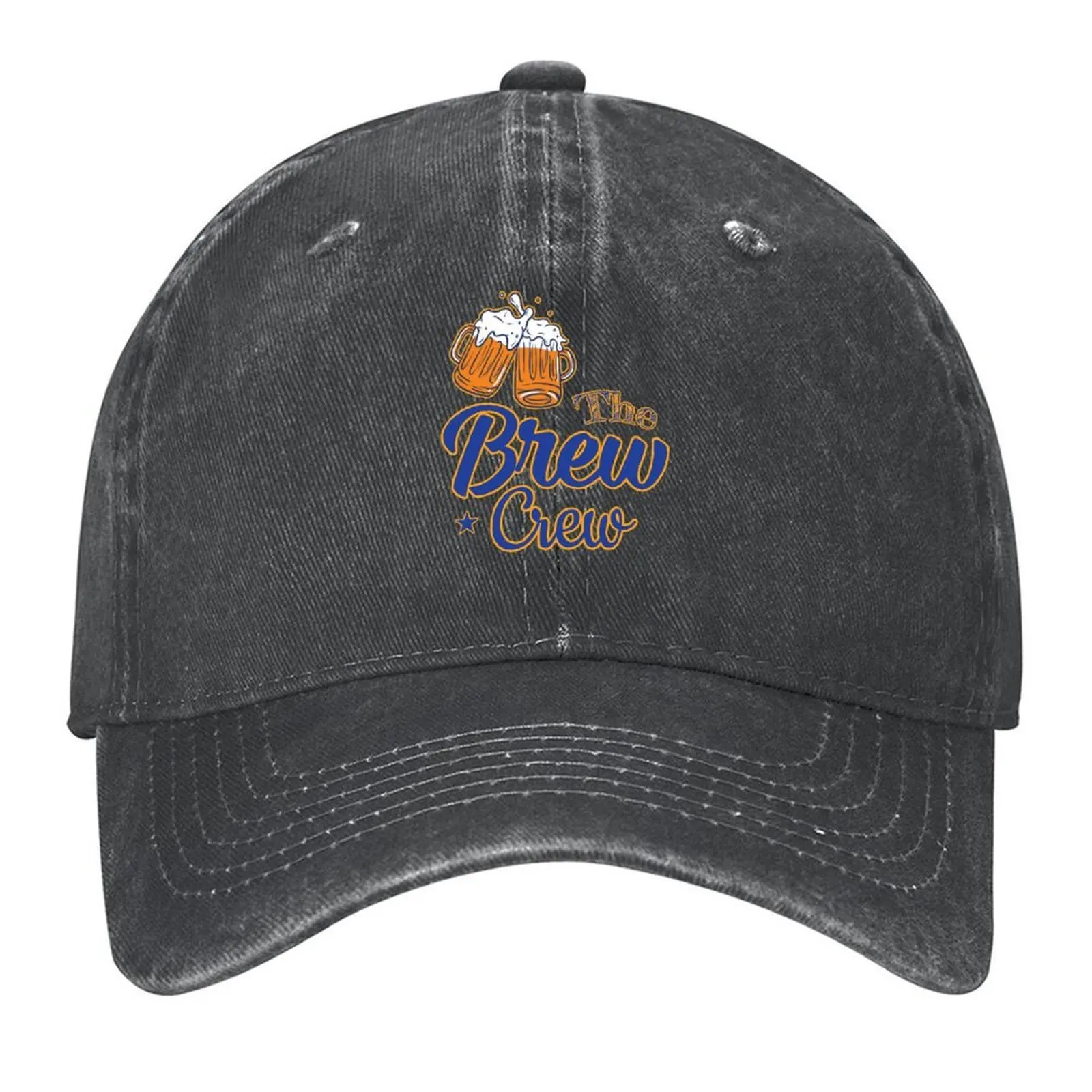 

The Brew Crew T-shirt, High quality , Gift for Guys and Girls, Beer Funny Print Baseball Cap fishing hat Male hat Women's Men's