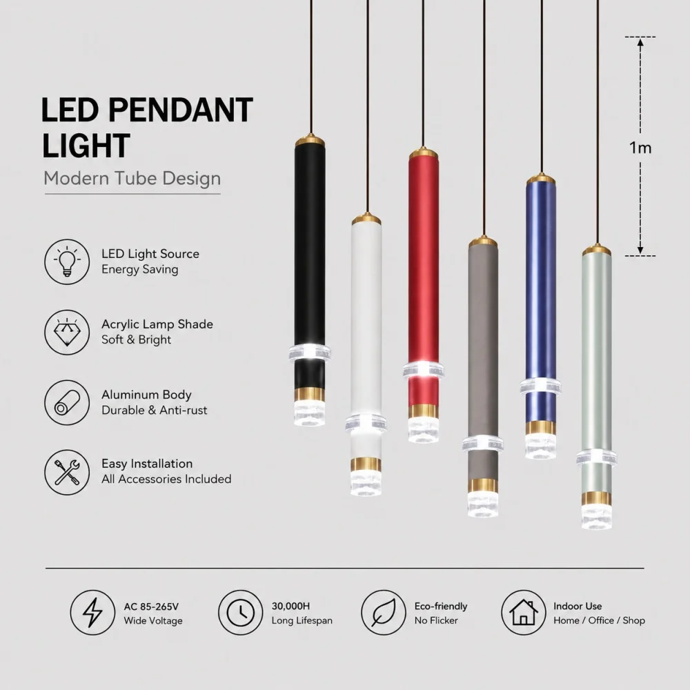 LED surface mounted hanging line lamp dimming sky flower lamp home bar counter restaurant room decoration lighting