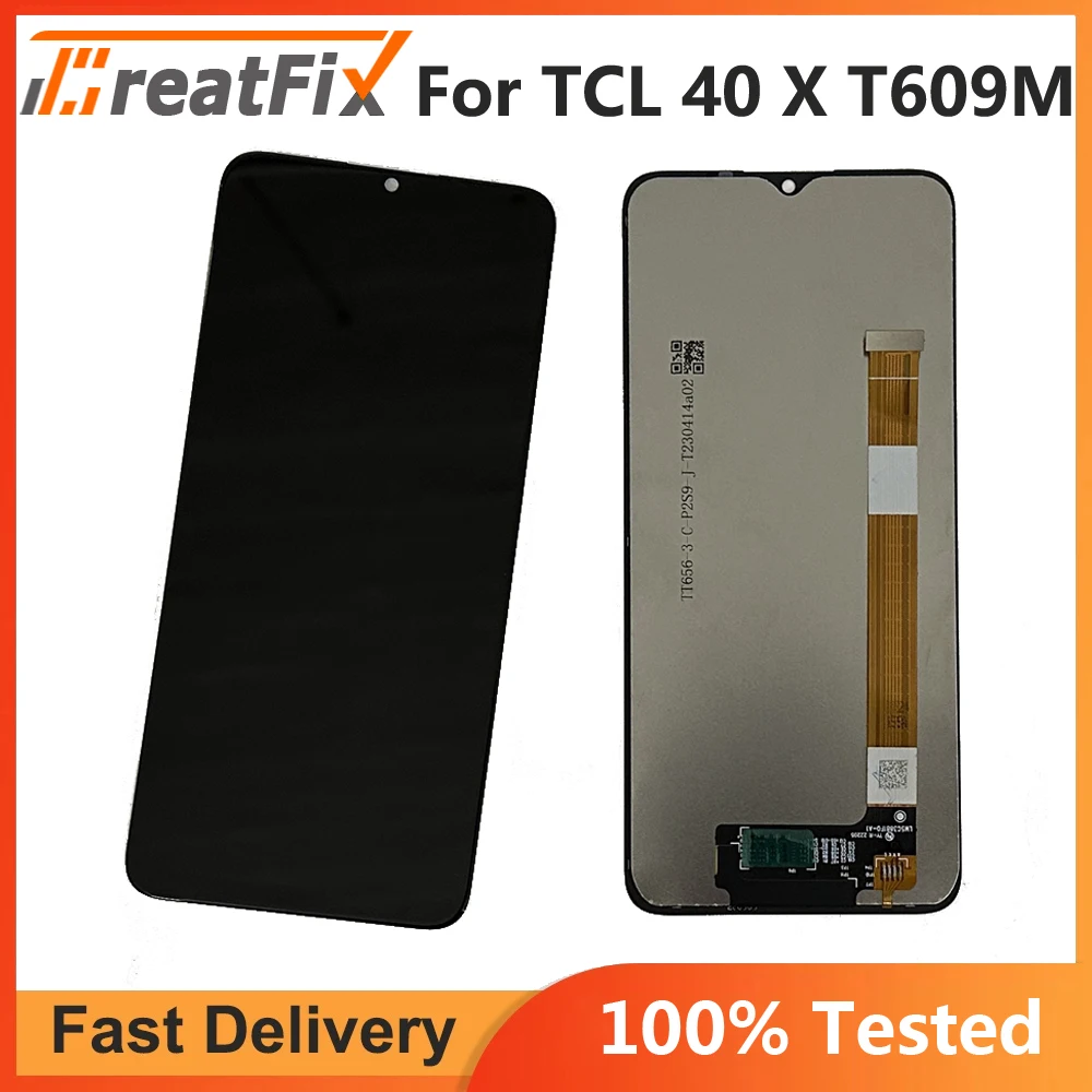 

6.56 Inch Black For TCL 40 X 5G 40X T609M Full LCD Display Touch Screen Digitizer Assembly Panel Replacement parts