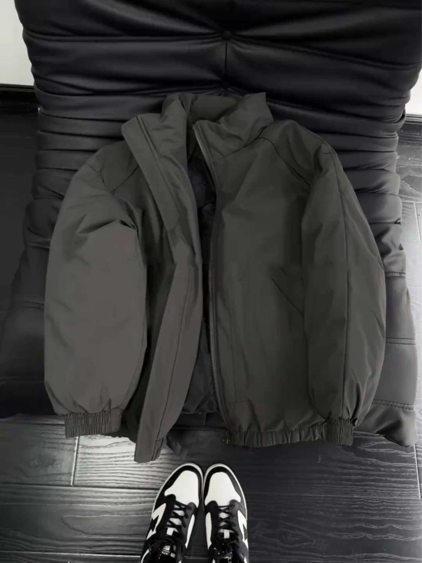 

Мужское хлопковое пальто Thiened в стиле ретро с воротником-стойкой, зимнее теплое повседневное пальто длиной до пола, чистый цвет