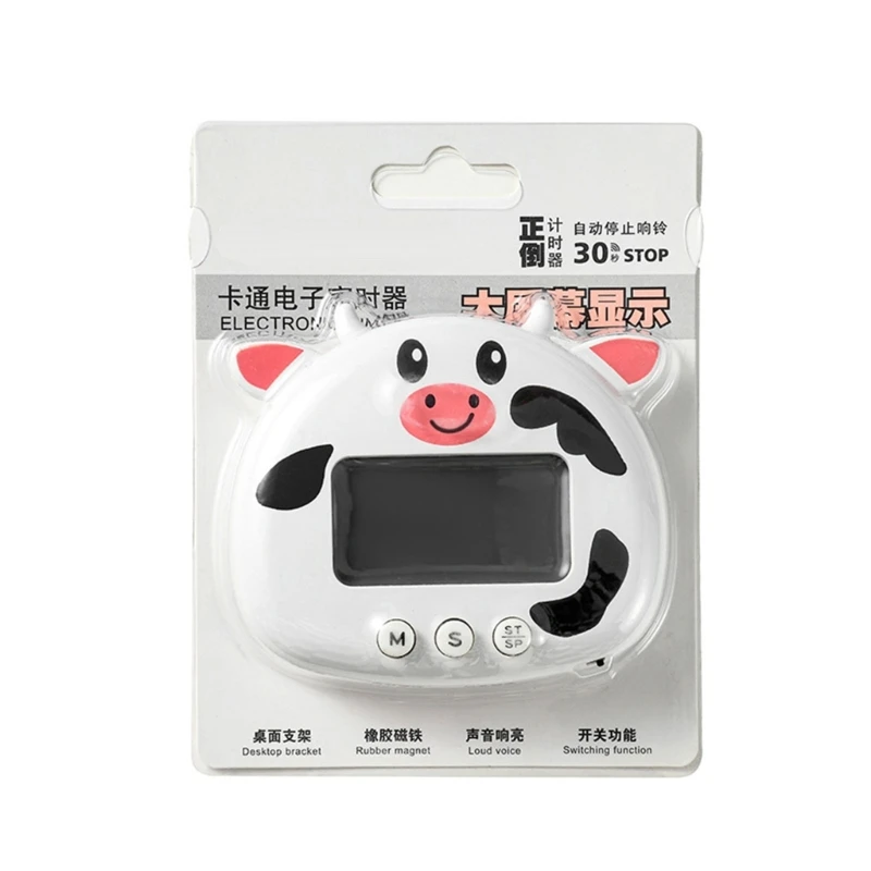 Cartoon Animal Digital Timer Small Digital KitchenTimer Countdown Timer with Back and Stand