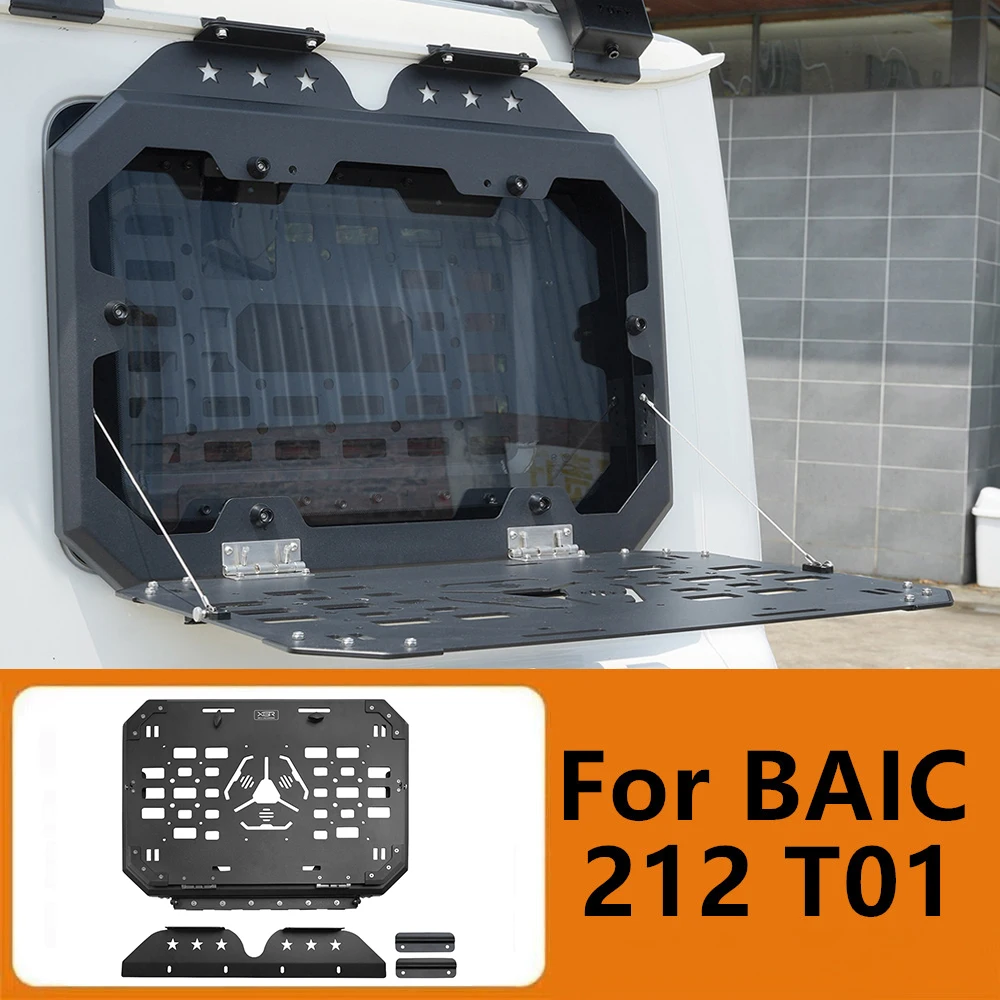 Modified Car Side Window Mecha Net for BAIC 212 T01 2024 2025 2026 Rear Window Extension Hanging Net Storage Rack Accessories