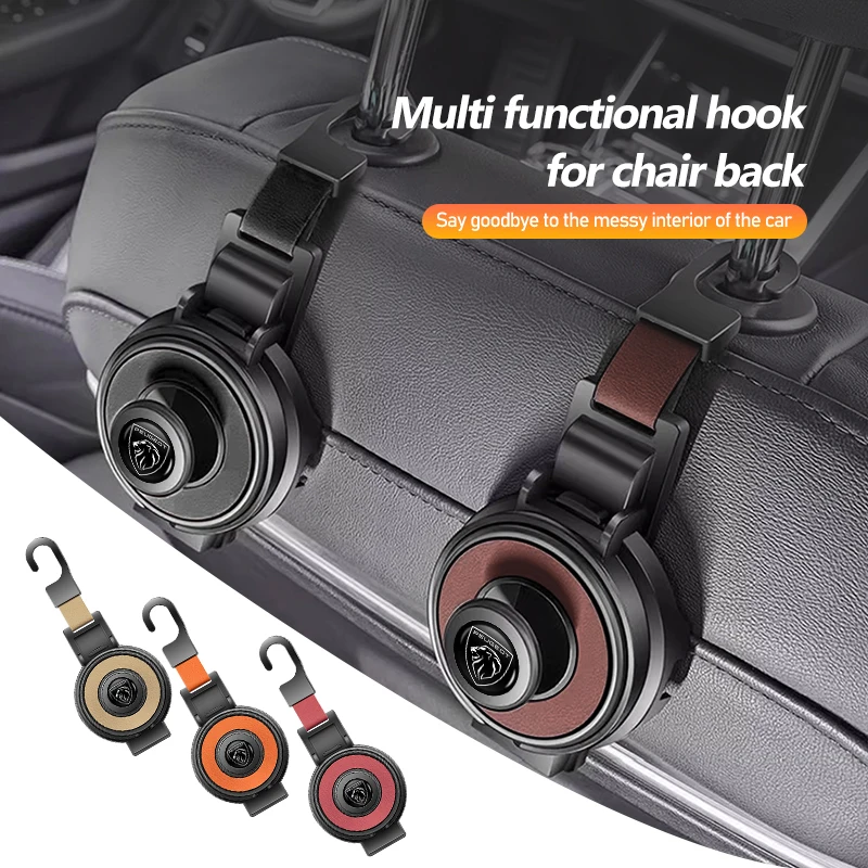 Universal Car Seat Back Hook Multi-functional Cup Holder For Peugeot 307 308 206 207 208 407 508 5008 106 107 205 4008 301