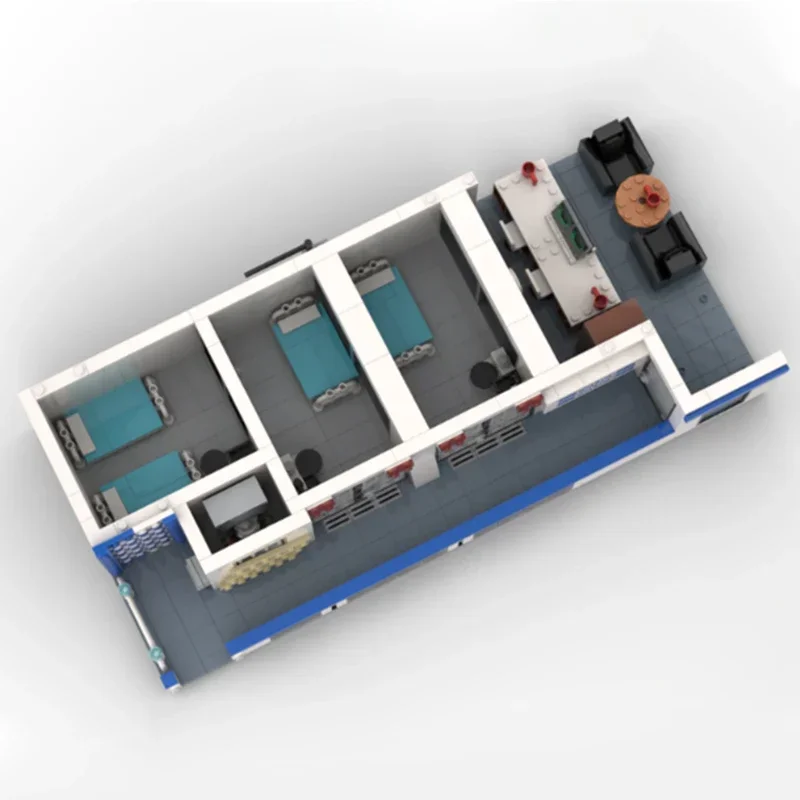 Moc อาคารอิฐ Undercover สถานีตํารวจรุ่นเทคโนโลยี City Street View Series Block Construstion DIY Assembly ของเล่นของขวัญ