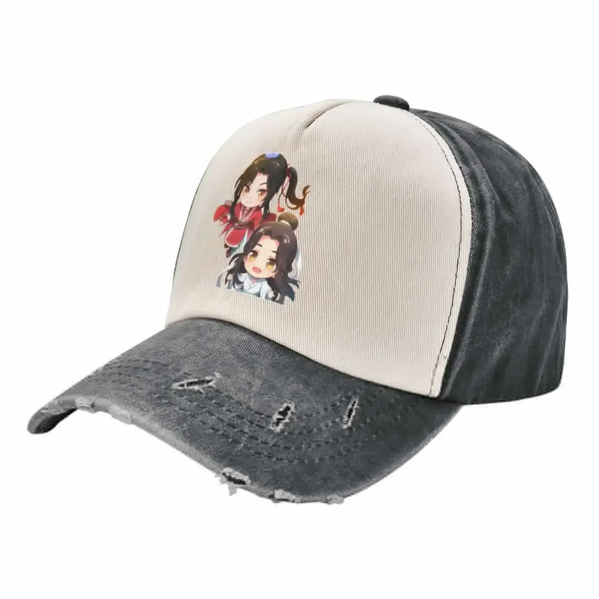 xie lian and hua cheng heaven officials blessing chibi Baseball Cap Designer Hat Golf Cap Women Caps Men's