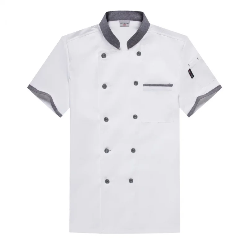 Chef Overalls Herren Sommer kurz ärmel ige Backen Catering Hotel Hot Pot Restaurant Grill Koch Uniform Arbeits kleidung