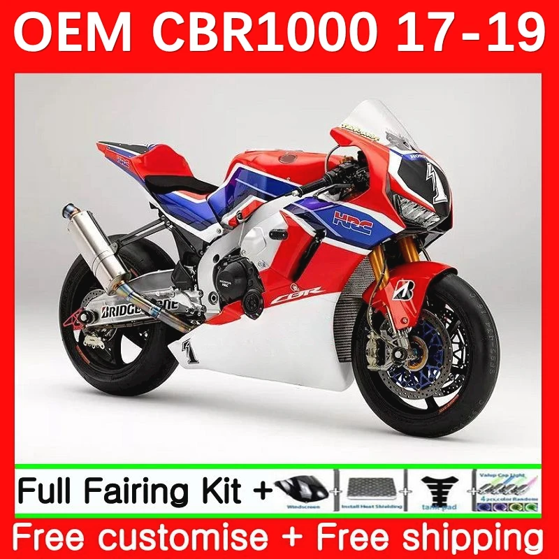 Red blue OEM Body For HONDA CBR 1000RR 1000 CBR1000 RR CC 53No.58 CBR1000RR 17 18 19 1000CC 2017 2018 2019 Injection Fairing