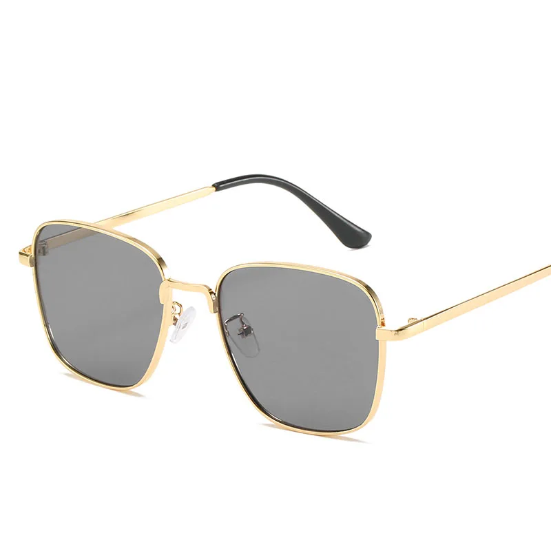 High Quality Rectangle Sunglasses Women Metal Frame Glasses Vintage Brand Square Sun Glasses For Men Shades Female Eyewear UV400