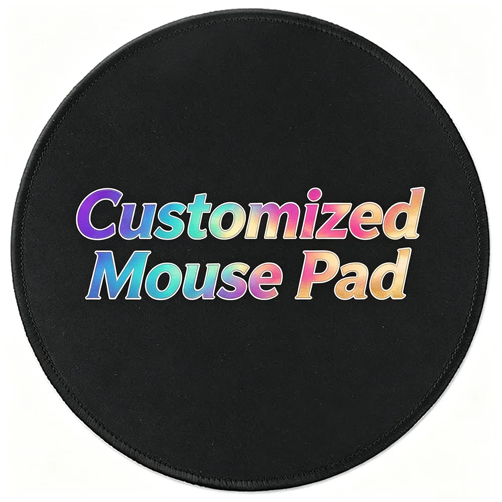 Custom Small Logo Gaming Mouse Mat Personal HD Mousepad Rubber Anti-slip Table Mat 20x20cm Computer Laptop Office Use