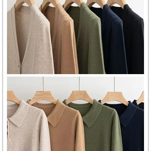 

Женский кардиган Ele Camere из смесовой шерсти, длинный, на пуговицах, с открытым передом, во французском стиле, осенний, люксовый