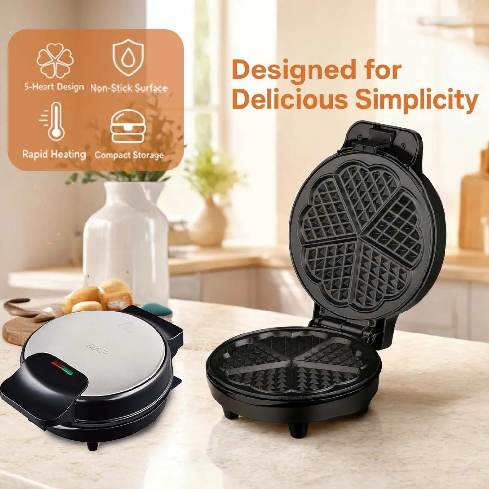 Cross-border home breakfast machine waffle maker double-sided heating electric griddle home electric baking pan 1000W