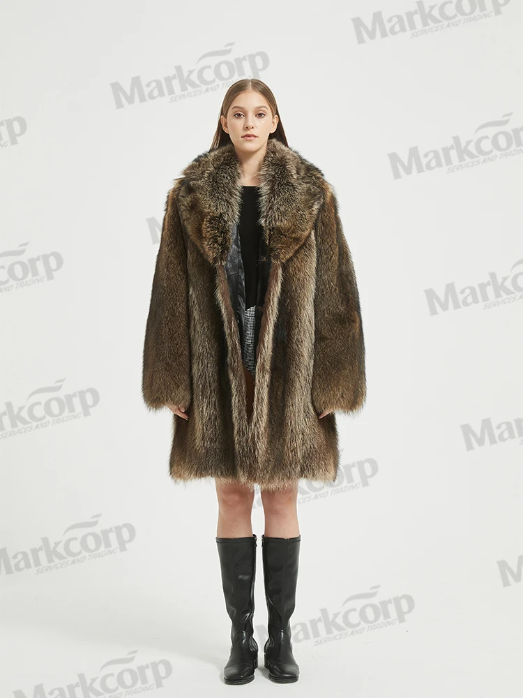 Markcorp coat mature women's market fur coat new warm coat