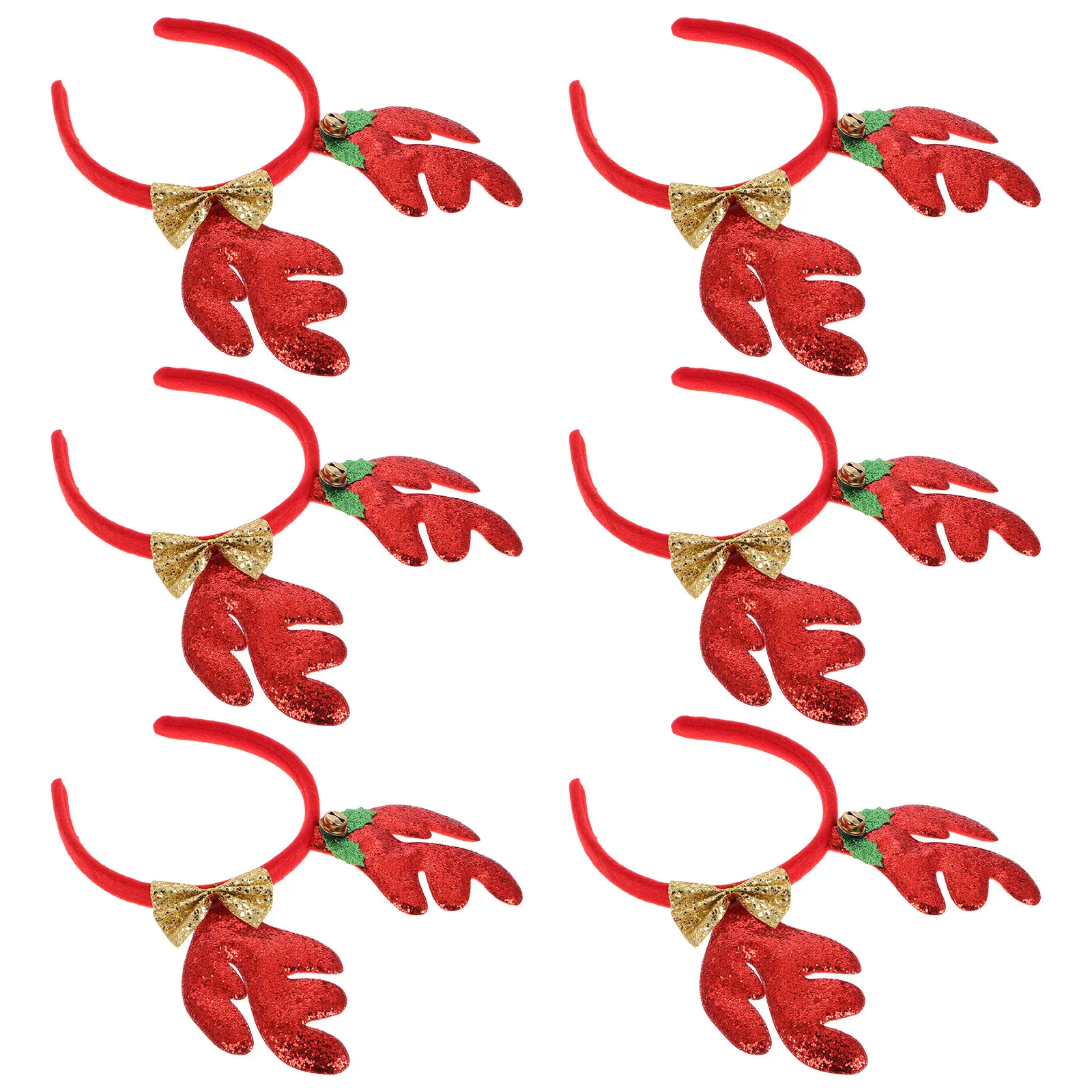 6 قطعة زر الرأس قرن الوعل عقال الطفل عيد الميلاد عصابات لزينة آذان الرنة الغزلان #6