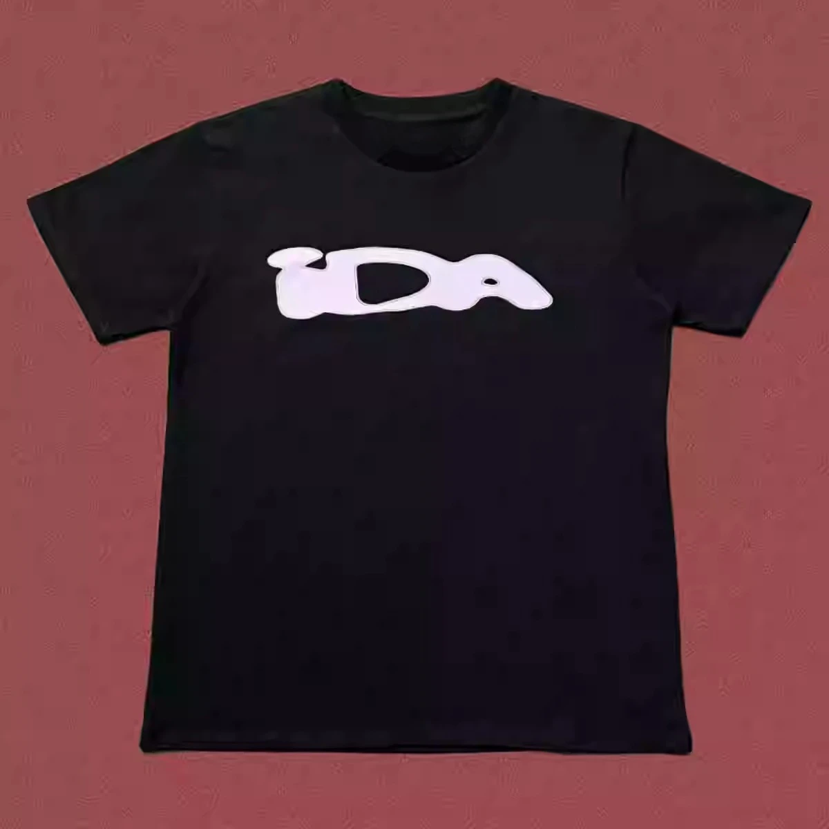 تي شيرت IDA SPLY American Street بأكمام قصيرة مطبوع عليه حروف West Coast DRILL Style Hip Hop Trend قابل للتنفس #2