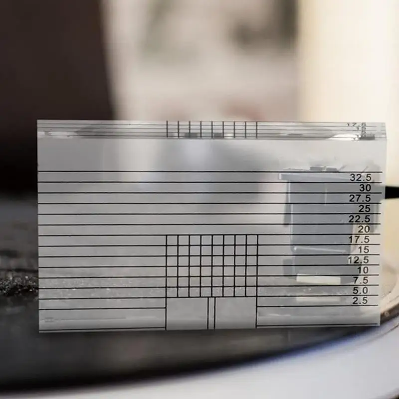 Turntable Cartridge Alignment Acrylic VTA Azimuth Ruler Alignment Block Adjustment Ruler Compact Tracking Angle Block For Record