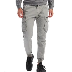 Nuovi pantaloni Cargo da uomo in cotone autunnale Multi tasche tuta Hiphop pantaloni da viaggio stile Safari High Street Pantalon Homme