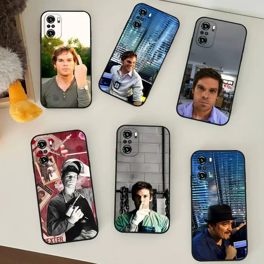 

H-Dexter Morgan-S Phone Case For Slim Black Xiaomi 11 12 Redmi Note 11 5G 8T 9A 9 10T Note 8 9 12S Ultra Shockproof Protection