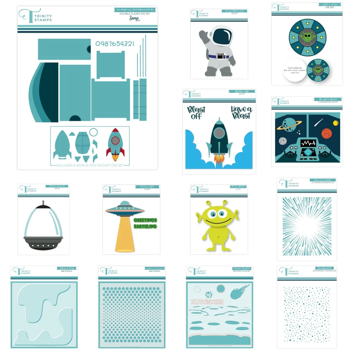 

2025 May Tiny Astronaut Spaceship Rocket Metal Cutting Dies Stencil Hot Foil DIY Make Card Scrapbook Embossed Paper Album Gift