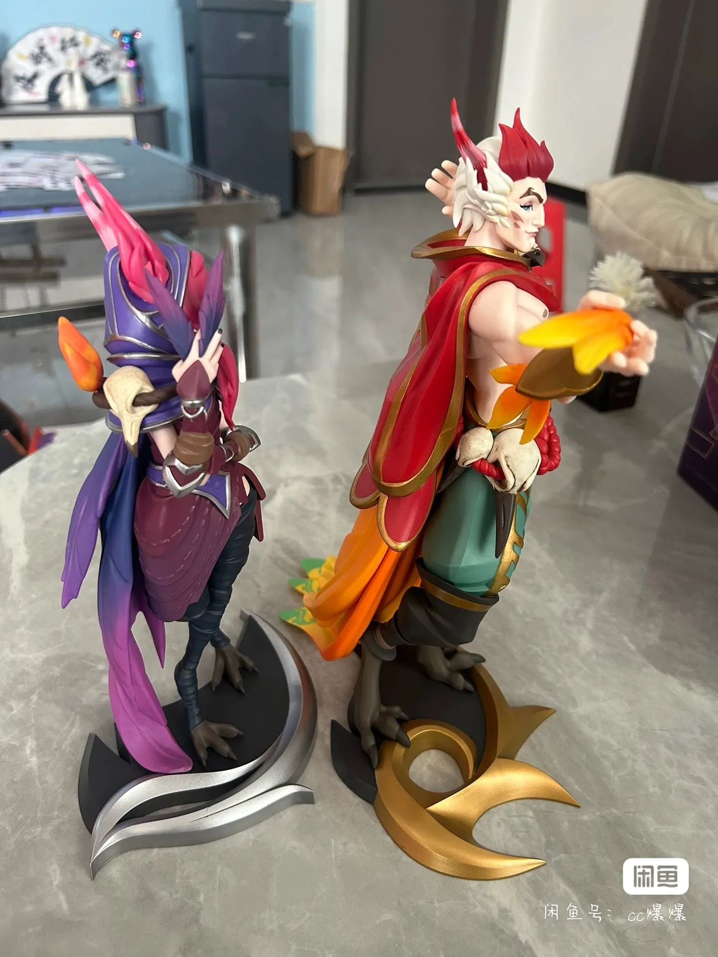 League of Legends Xayah & Rakan Action Figures - the Rebel & the Charmer Anime Collectible Doll Gift Toy in Stock view 2