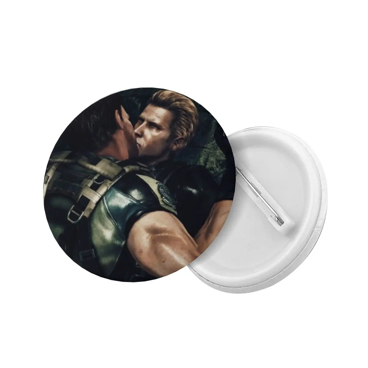 Leon Kennedy Horror Tv Movies Round Button Pin for Clothes Customizable Pinback Badge Brooch