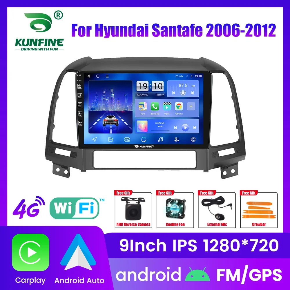 

Автомагнитола Android для Hyundai Santa Fe 2006-2012, 2DIN, 8-ядерный процессор, GPS-навигация, IPS-экран, поддержка CarPlay и Android Auto
