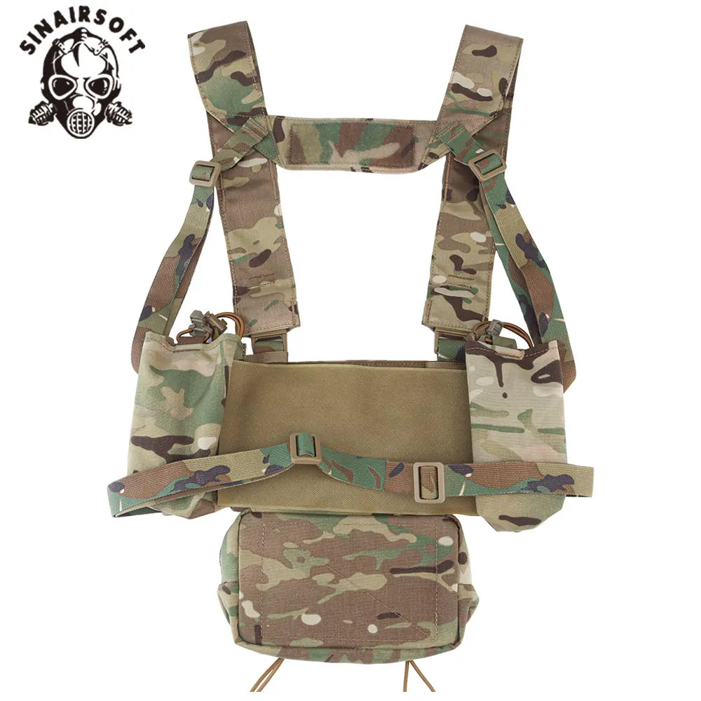 Imagem -02 - Equipamento de Peito Caça Colete Configuração Micro Chassi Luta Meia Aleta Rifle mm Revista Inserir Rádio Bolsa Bolsa Ykk Zíper 500d Náilon Mk4