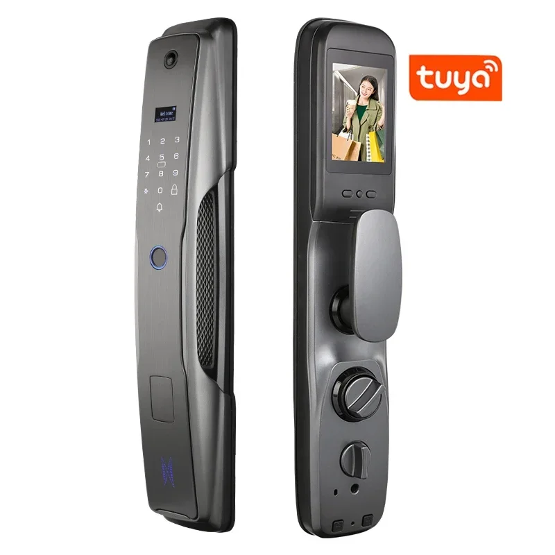 High Safety Camera Tuya  WIFI APP Smart Digital Fingerprint Multi-functional Smart Electronic Door Lock