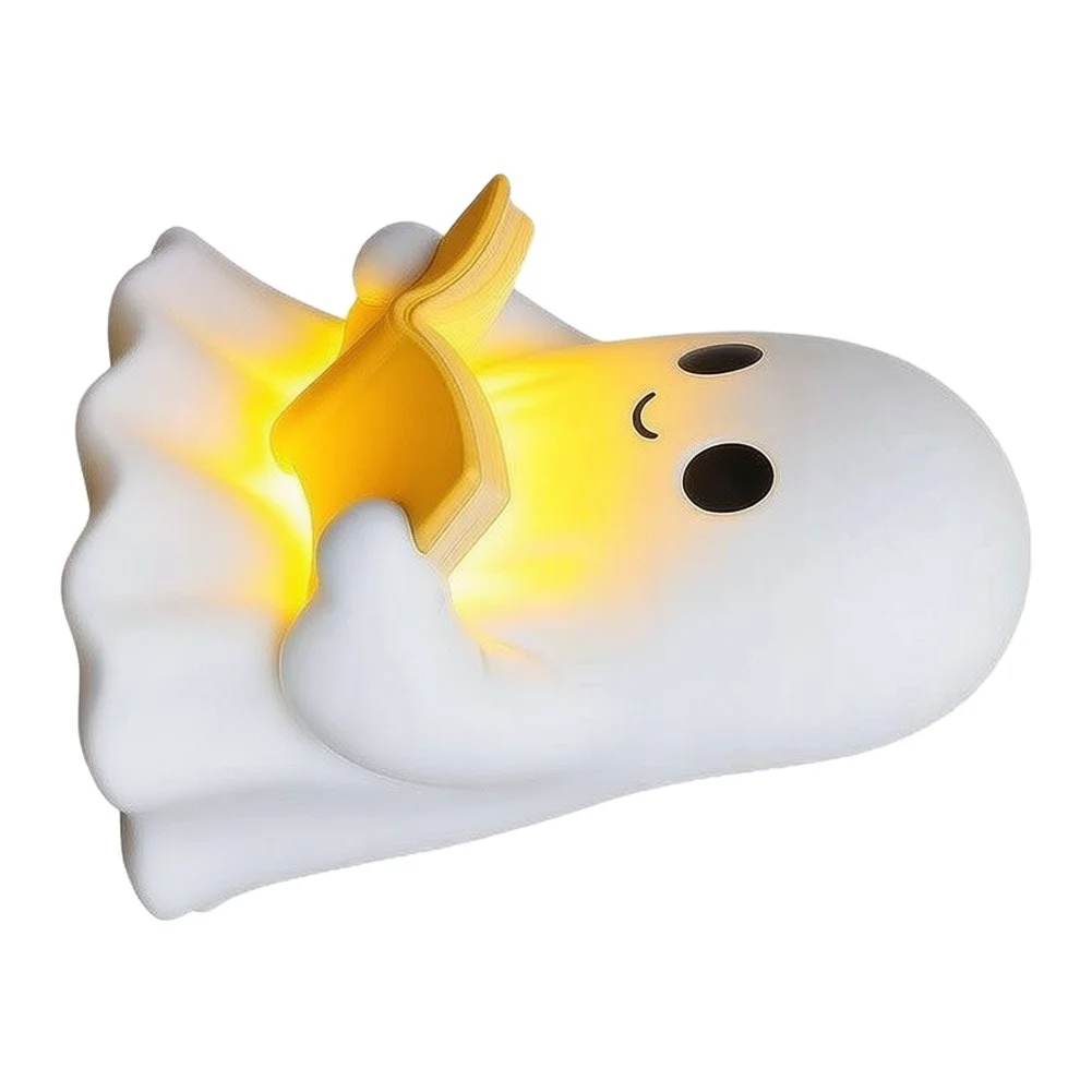 Specter Reading Night Light Ornament for Halloween Decor Enthusiasts Seeking Playful Yet Functional Room Accents