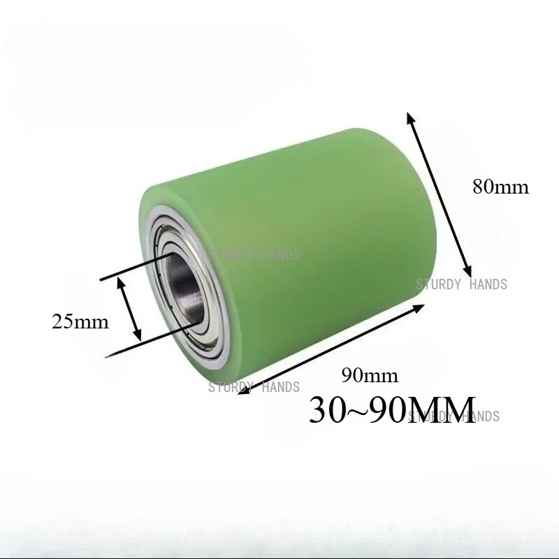 

Bearing rubber roller rubber nylon pulley polyurethane track molding roller transmission wheel 30~90mm Silent and wear-resistant