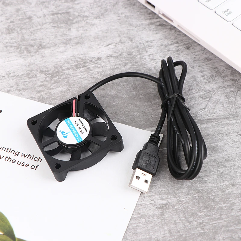 1Pc DC5010 Silent Fan 5V Oily USB Cable Humidifier Connector PC Fan Cooler Heatsink Exhaust CPU Cooling Fan Replacement Parts