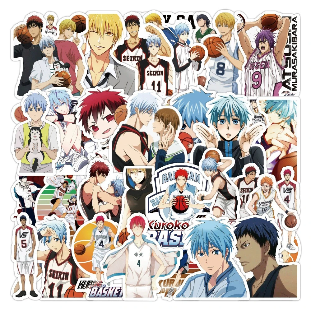 

10/30/50pcs Classic Anime Kuroko's Basketball Stickers Kagami Taiga Cartoon Sticker Laptop Water Bottle Phone Cool Manga Decals