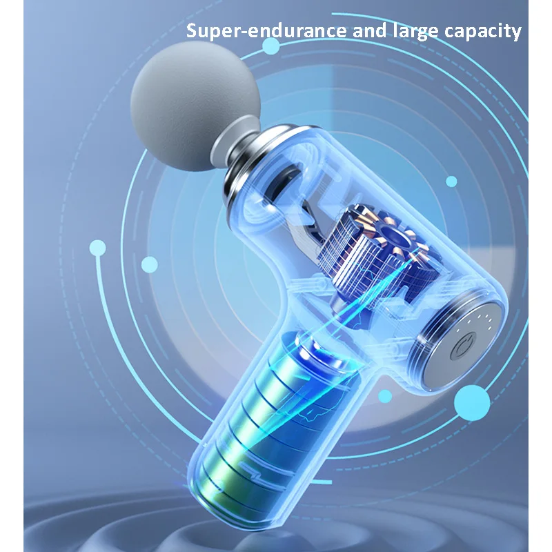 آلة دفع الدهون للشحن اللاسلكي ، مدلك محمول باليد ، مسدس اللفافة الكهربائي ، عصا التدليك