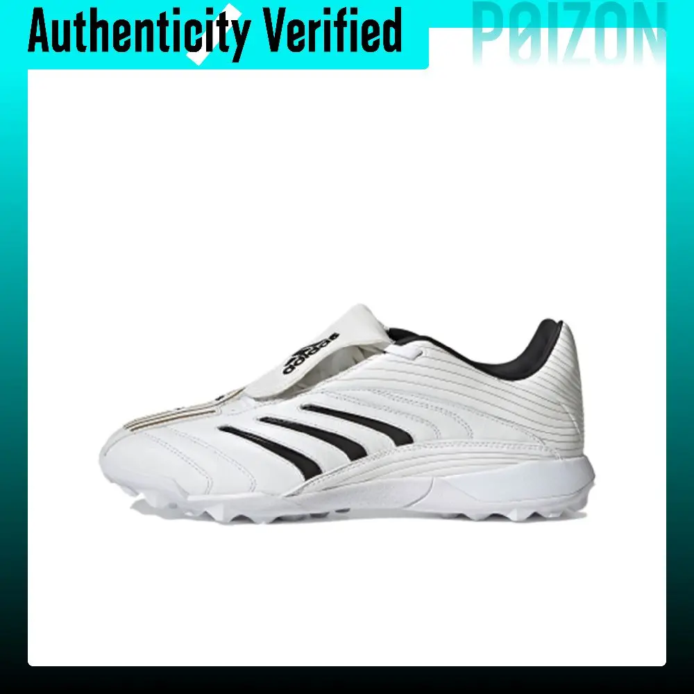 Adidas Predator TF Turf Abrasion Resistant Abrasion Resistant Soccer Shoes Men's White Black FX0277