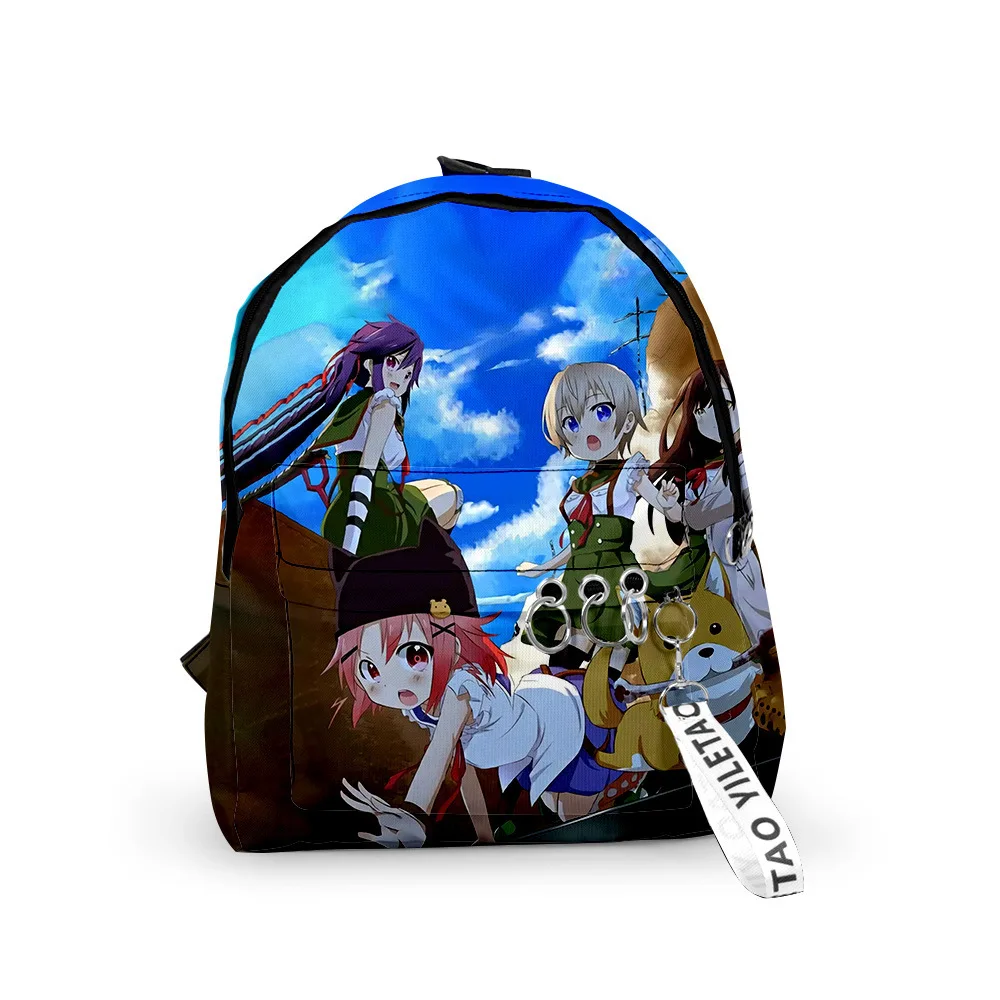 Harajuku Novelty School-Live Backpacks Boys/Girls pupil School Bags 3D Print Keychains Oxford Waterproof Cute Small Backpacks