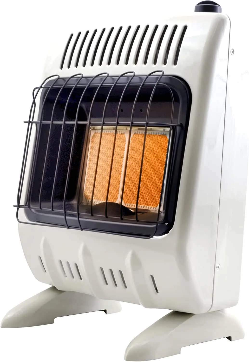 MHVFRD10LP 10,000 BTU Radiant Vent Free Propane Heater for Cold Rooms, Additions, Sun Rooms & Cabins - White