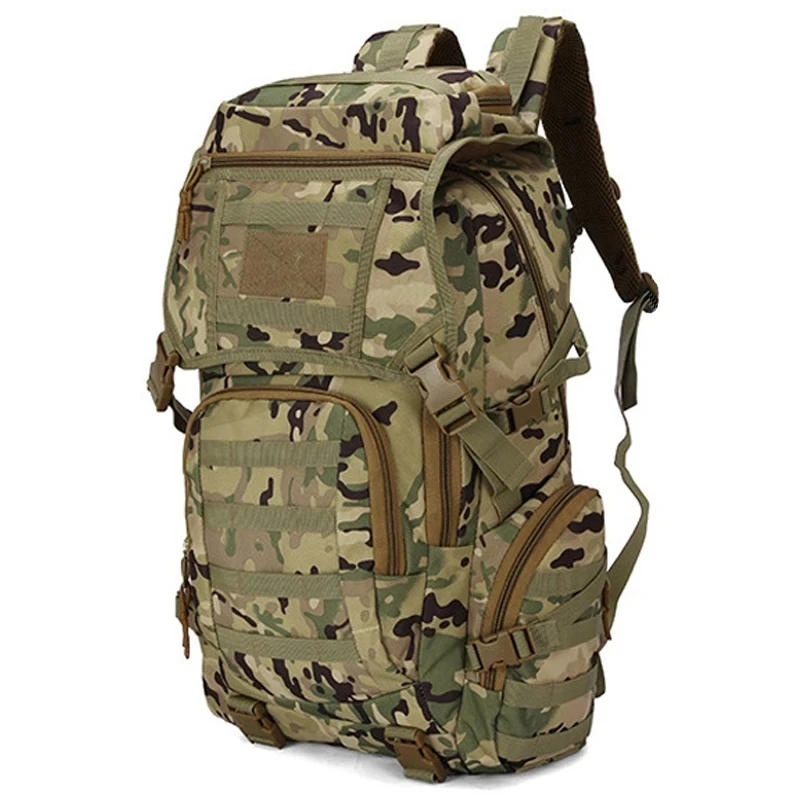 50L Tactical Backpack Outdoor Sport Hiking Rucksack 3P Molle Daypack Camping Hunting Climbing Waterproof Fishing Hiking Bags